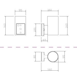 Aplica de perete exterior protectie IP54 Rando alb 100852 universul-luminii.ro