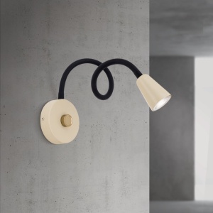 Aplica de perete flexibila cu spot GU10 DOTTY khaki - Img 3