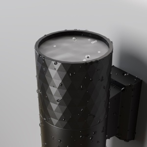 Aplica de perete iluminat ambiental exterior IP54 Bowery 2L negru 146362 universul-luminii.ro