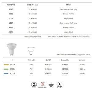 Aplica de perete iluminat exterior ambiental IP54 KANDANCHU neagra 136032 universul-luminii.ro