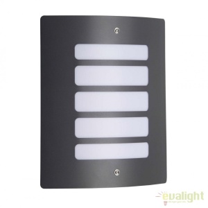 Aplica de perete iluminat exterior IP44 Todd gri inchis 47682/63 BL