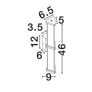 Aplica de perete LED 2700K PHEME auriu periat - Img 8