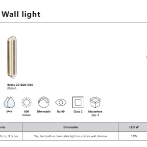 Aplica de perete LED baie IP44 Cavara negru - Img 6