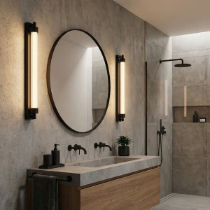 Aplica de perete LED baie IP44 KALIA negru