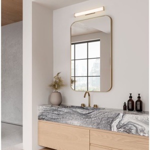 Aplica de perete LED baie IP44 MISTY aurie - Img 2
