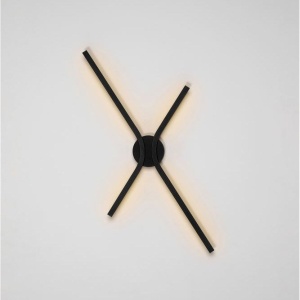 Aplica de perete LED CCT design modern AKRO negru 169132 universul-luminii.ro