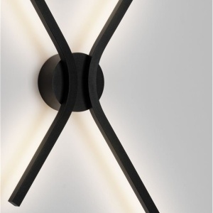 Aplica de perete LED CCT design modern AKRO negru 245732 universul-luminii.ro