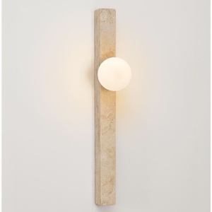 Aplica de perete LED decorativa din travertin OVEE