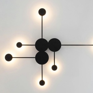 Aplica de perete LED design ambiental SHADOW L negru 238192 universul-luminii.ro