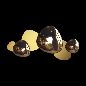 Aplica de perete LED design decorativ ambiental Jack-stone auriu 100962 universul-luminii.ro