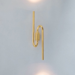 Aplica de perete LED design decorativ up/down auriu - Img 7