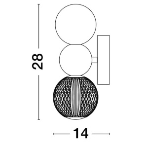 Aplica de perete LED design elegant BRILLE - Img 7