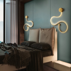 Aplica de perete LED design modern decorativ Grafos auriu SV-227131 - Img 4