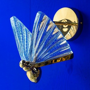 Aplica de perete LED design modern Fluture M auriu - Img 8