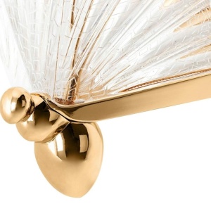 Aplica de perete LED design modern Fluture S auriu - Img 4