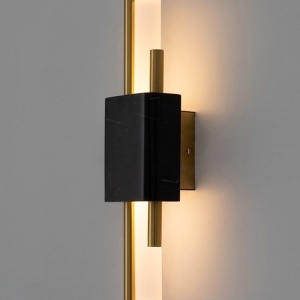 Aplica de perete LED design modern Marble, negru 159752 universul-luminii.ro