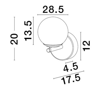 Aplica de perete LED design modern NUVOLE - Img 6