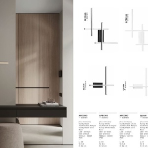 Aplica de perete LED design modern QUAM negru, auriu - Img 11