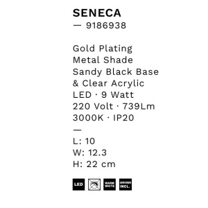 Aplica de perete LED design modern Seneca - Img 9