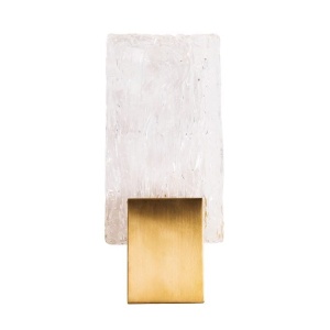 Aplica de perete LED design modern Vetro Brushed Gold