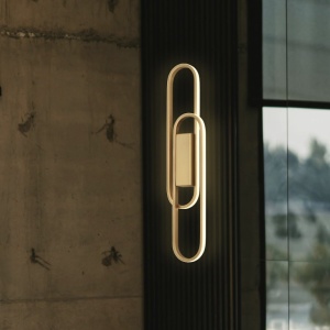 Aplica de perete LED design ultra-modern Odele auriu - Img 3