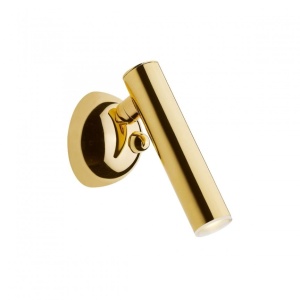 Aplica de perete LED directionabila, design minimalist LOYA, auriu lucios - Img 1