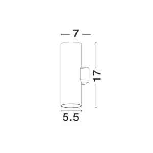 Aplica de perete LED iluminat exterior IP67 ALP up and down NVL-9010009 188012 universul-luminii.ro