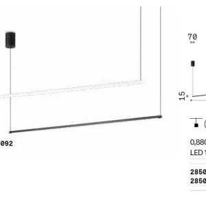 Aplica de perete LED moderna design liniar ESSENCE AP 11W BIANCO - Img 6