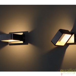 Aplica de perete LED, negru/auriu Tokyo II W0169 MX