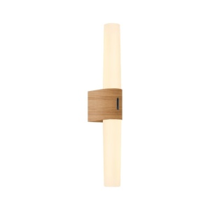 Aplica de perete LED pentru baie IP44 Helva double basic Nature 133302 universul-luminii.ro