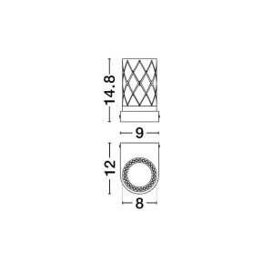 Aplica de perete LED PHOS auriu 631042 universul-luminii.ro