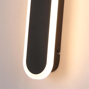 Aplica de perete lumina ambientala exterior Bordo LED, H-30cm 237102 universul-luminii.ro
