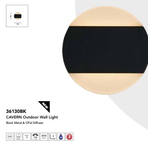 Aplica de perete lumina ambientala exterior Cavern LED 159132 universul-luminii.ro