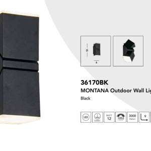 Aplica de perete lumina ambientala exterior Montana LED 159152 universul-luminii.ro