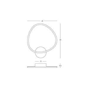 Aplica de perete lumina ambientala LED, aluminiu auriu - Img 3