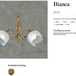 Aplica de perete LUX design clasic realizata manual Bianca - Img 3