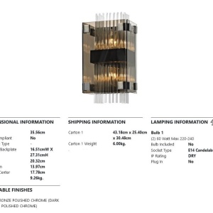 Aplica de perete LUX design modern APOLLO - Img 2