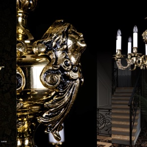 Aplica de perete LUX realizata din alama MIRANDA II. WL 177372 universul-luminii.ro
