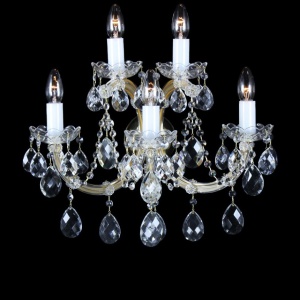 Aplica de perete Maria Theresa cu 5 brate, cristal Bohemia N24 001/05/1