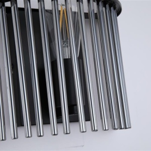 Aplica de perete metal negru, tije din sticla Swizzle 621922 universul-luminii.ro