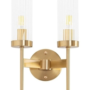 Aplica de perete, Metal, Sticla, Flame auriu 64462 universul-luminii.ro