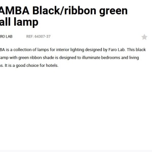 Aplica de perete moderna design elegant SAMBA mini negru/verde - Img 3