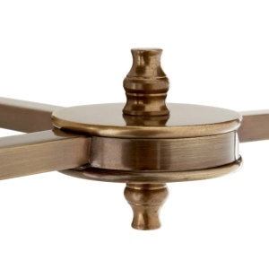 Aplica de perete moderna LUX dubla, finisaj brass cu abajur alb, Lexington Duble 108935 HZ 65452 universul-luminii.ro