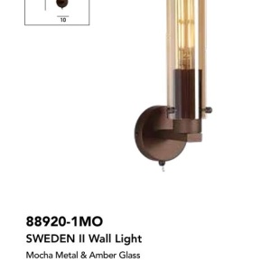 Aplica de perete moderna Sweden II moca, chihlimbar 141002 universul-luminii.ro