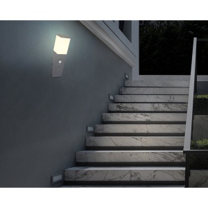 Aplica de perete pentru iluminat exterior cu senzor de miscare IP44 Herri antracit 120762 universul-luminii.ro