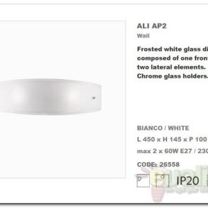 Aplica de perete, Plafonier dim. 45x14cm ALI AP2 026558 47332 universul-luminii.ro