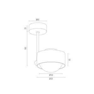 Aplica de perete sau tavan cu protectie IP44 Massimo Plus 226902 universul-luminii.ro