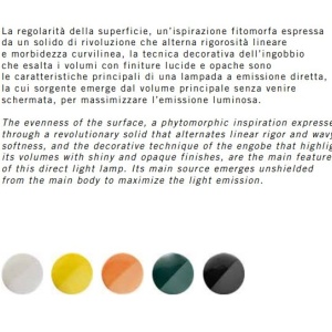 Aplica de perete sau tavan design italian realizata manual din ceramica BELLOTA 125702 universul-luminii.ro