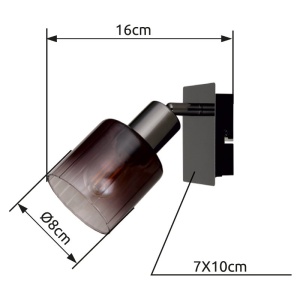 Aplica de perete stil minimalist SATELLA 1L 241052 universul-luminii.ro