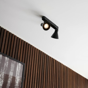 Aplica de perete / tavan cu 2 spoturi directionabile design modern Eik 2 negru 117892 universul-luminii.ro